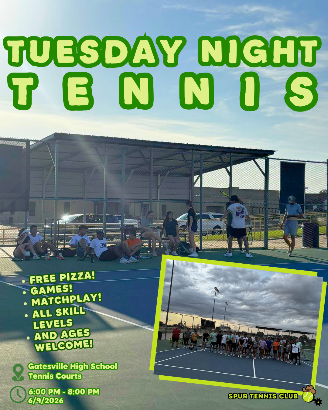 Tuesday Night Tennis flyer